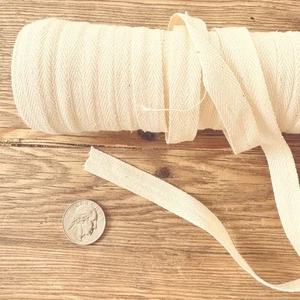 Französische Vanille 100 % Baumwolle Zopfrolle, 20 Yards oder mehr - Bild 1 von 3