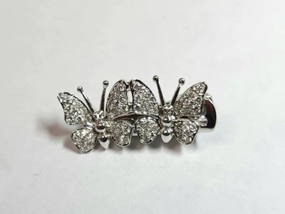 Pinza para el pelo de cocodrilo mariposa diamante dos 18kw Foto 1 de 4