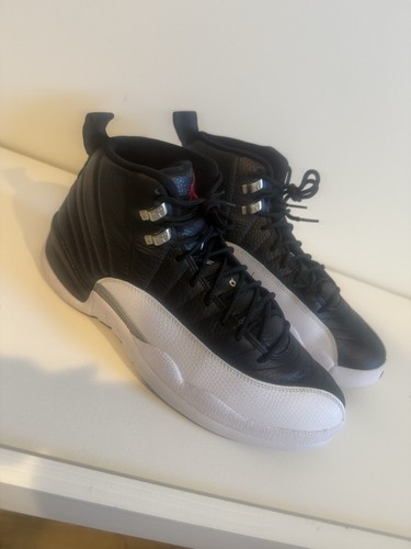 Air Jordan 12 Retro Mid Playoff Nero Bianco Taglia 12 Uomo Usate senza scatola