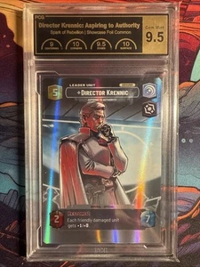 Gem Mint 9.5 SWU TCG Spark of Rebellion DIRECTOR KRENNIC Showcase Version FOIL - Picture 1 of 3