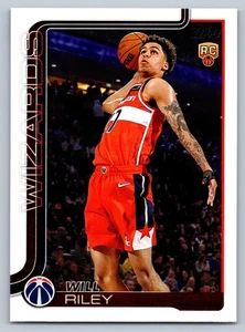 2025 Topps Will Riley #221 Washington Wizards RC Rookie Card - Picture 1 of 2