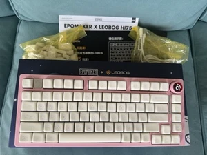 Clavier mécanique personnalisé : LEOBOG Hi75 avec interrupteurs tactiles et claviers en jade blanc - Photo 1/4