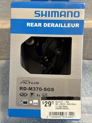 Shimano Altus RD-M370-SGS 9-Speed Rear Derailleur New in Box [ssg] - Image 1 of 4