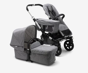 Bugaboo Donkey 2 In Grau Melange,  Geschwisterwagen, Duo - Bild 1 von 16