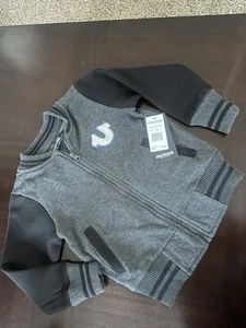 True Religion Jacket Youth Boys Size 4 Color Grey and Black New with Tags - Picture 1 of 5