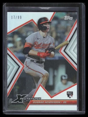 2023 Topps Xpectations 28 Gunnar Henderson Rookie 7/99 - Image 1 of 2