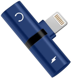 2in1 Adapter Audio and Charger Splitter for iPhone 7 8 X XR 11 12 13 14 Pro Max - Picture 1 of 19