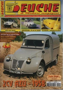 DEUCHE & MEHARI MAGAZINE 41 CITROEN 2CV AZU 1958 2CV 4X4 VOISIN 2CV AZAM - Imagen 1 de 2