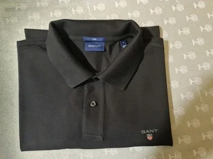 Polo Gant da uomo L Slim Nera Maniche Corte - Foto 1 di 3