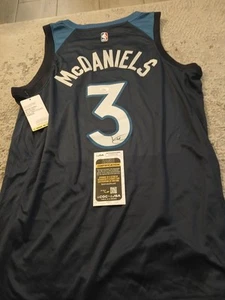 Jaden McDaniels Minnesota Timberwolves Autograph Signed NBA Jersey Nike JSA COA - Picture 1 of 2