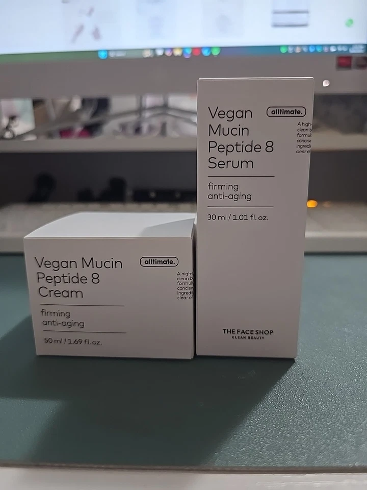 Paquete de 8 cremas y sueros The Face Shop Vegan Mucin Peptide Foto 1 de 4