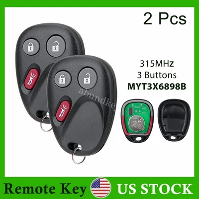 2 2 Para 2002 2003 2004 2005 2006 2007 2008 2009 GMC Envoy Mando a distancia sin llave Llavero Foto 1 de 4