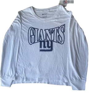 Official NFL New York Giants Ladies Long Sleeve Top - Size M -21” PTP 26” Length - Picture 1 of 6