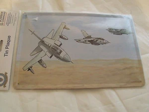 RAF Bomber Command - Jets TIN WALL PLAQUE - Royal Air Force - Foto 1 di 1