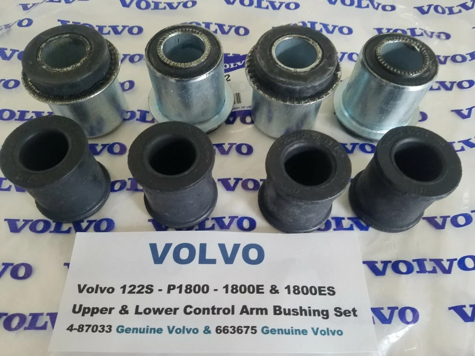 Juego de bujes de brazo de control superior e inferior Volvo 122S - P1800 - 1800E y 1800ES  Foto 1 de 4