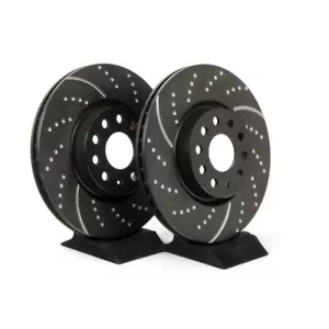 Coppia Dischi Anteriori 305mm EBC Groved Disc Fiat Grande Punto Evo 1.4 Abarth - Picture 1 of 2