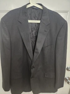 346 Brooks Brothers Mens Wool Two Button Long Sleeve Blazer Jacket Gray Size 48 - Picture 1 of 13