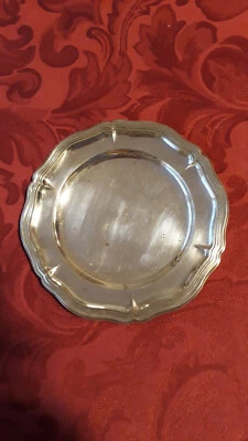 Silbertablett, rund - Bild 1 von 2