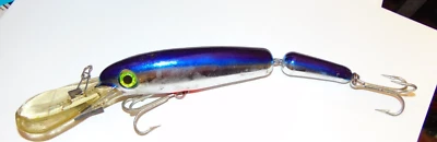 11" Vintage Mann's Stretch Jointed 30 Blue Chrome Fishing Lure Wahoo Tuna Mahi - Image 1 of 3