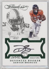 2016 Flawless Now and Then Signatures Emerald /5 Devontae Booker Rookie Auto RC