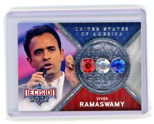Vivek Ramaswamy 2022 DECISION POLITICAL GEMS CARD #PG33 - Picture 1 of 2