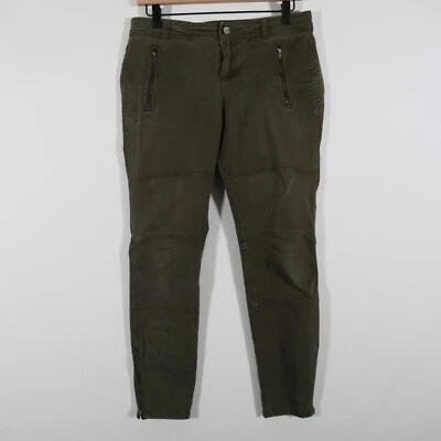 Banana Republic Pants Skinny Womens 8P Zipper Pockets Green Olive Petites 31x26 - Image 1 of 4