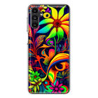 For Samsung Galaxy A14 5G Shockproof Case Psychedelic Hippie Daisy Flowers