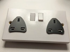 UK Steckdose Stecker Fest Reise Adapter Adapter Konverter Sicher EU zu UK 4er Set 2EO - Bild 1 von 6