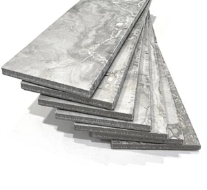 3x12 Bullnose Silverstone Porcelain Tile, Wall Floor Accent Kitchen (Pack of 5) - Picture 1 of 4