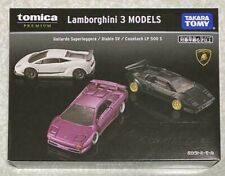 Takara Tomy Tomica Premium Lamborghini 3 Models Gallardo Diablo Countach Lp500s
