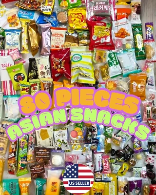 80 Pieces With Drink & Ramen Mix Variety Asian Snack Box Japanese Korean Taiwan - Image 1 of 4