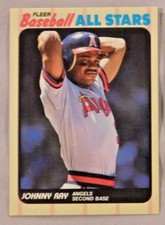 1989 Fleer Baseball All-Stars Johnny Ray Angels Baseball Card