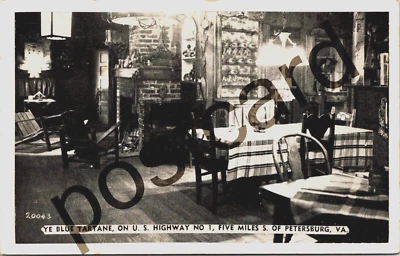 1944 YE BLUE TARTANE MOTOR COURT, Petersburg Virginia, postcard jj406 - Image 1 of 2