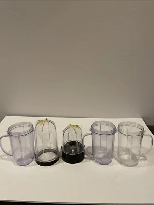 Magic Bullet Replacement Blender Cups + Blade + 1 Lip Ring - Image 1 of 4