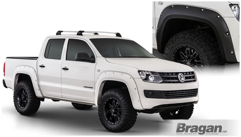 Guardabarros destello para Volkswagen Amarok 2005-2015 rueda 4x4 negro protección arco Foto 1 de 1