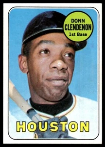 1969 Topps Baseball Donn Clendenon Houston Astros #208 Card EX-MT+ - Picture 1 of 2