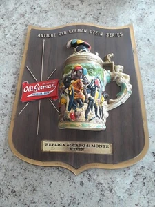 OLD GERMAN BEER SIGN REPLICA OF CAPO di Monte STEIN - Picture 1 of 6