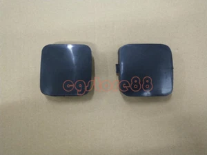 Pair Unpainted Front Bumper Tow Hook Eye Cover Cap Fit For Toyota RAV4 2009-2011 - Foto 1 di 2