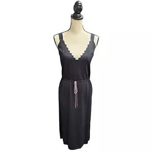 Max Studio Womens Slinky Knit Sleeveless Midi Dress Size M Y2K Cinched Waist - Picture 1 of 6