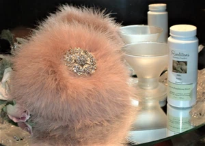 Mulberry Bliss 6 oz Perfumed Dusting Powder w/ Puff & Stand by Renditions - Picture 1 of 5