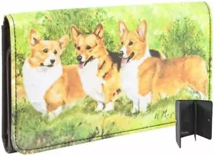 Neue Welsh Corgi Haustier Hund Geldbörse Designer Ruth Maystead Nylon Druckknopf - Bild 1 von 11