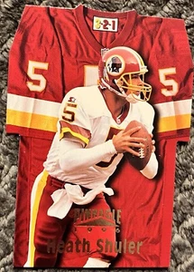 1996 Pinnacle Die-Cut Jerseys Insert Heath Shuler #5 0f 20 Washington Redskins. - Picture 1 of 2