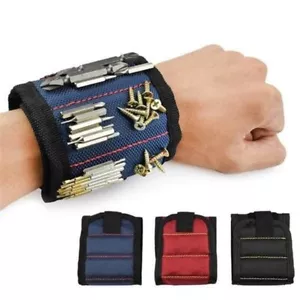 Bracelet aimant magnétique support outils vis clous en nylon rangement - Photo 1/6