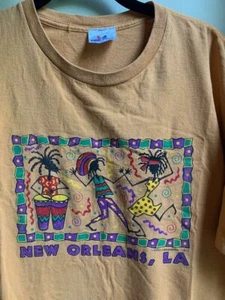 vintage single stitch 1995 New Orleans LA Reggae Creole Music cotton t-shirt XL - Picture 1 of 8