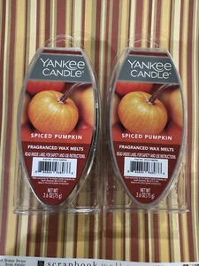 Yankee Candle Zucca Speziata Cera Profumata Scioglie 2 Confezioni da 6=12 Crostate Gustose! - Foto 1 di 2