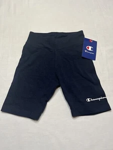 Champion Girl Bike Shorts Sport Shorts For Girls Navy Size 6 Active Sportswear - Picture 1 of 5