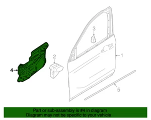 GENUINE NEW BMW X1 LEFT FRONT DOOR SOUND INSULATION FOIL 51487425181 - Picture 1 of 2
