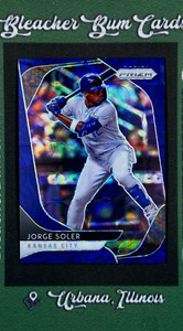2020 Panini Prizm Baseball #8 Jorge Soler Blue Kaleidoscope Refractor SP #/35