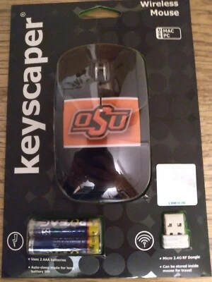 OSU Oklahoma State Wireless Optical Mouse 2.4G Windows / Mac College NCAA - Image 1 of 3