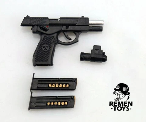 1/6 Semi-automatic QSZ92 Pistol Fit 12"Action Figure Hand Gun Weapon Model Black Cover
